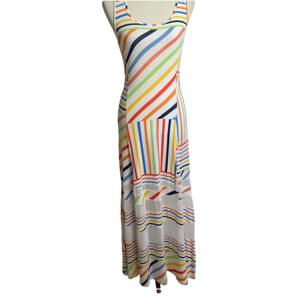 Peter Som for Design Nation Small Bright Colorful Sleeveless Maxi Dress